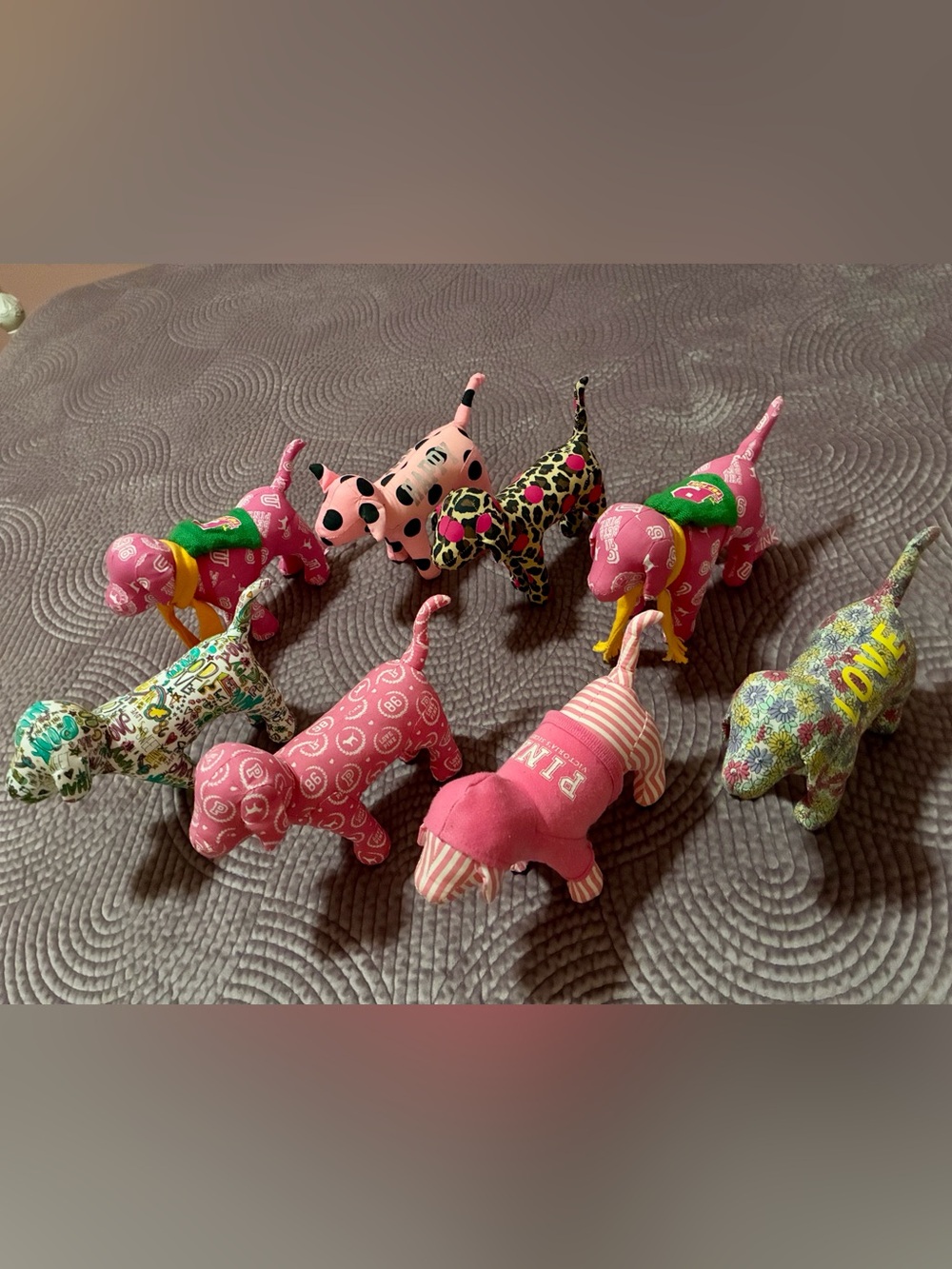Victoria’s Secret Lot of 8 - PINK dogs